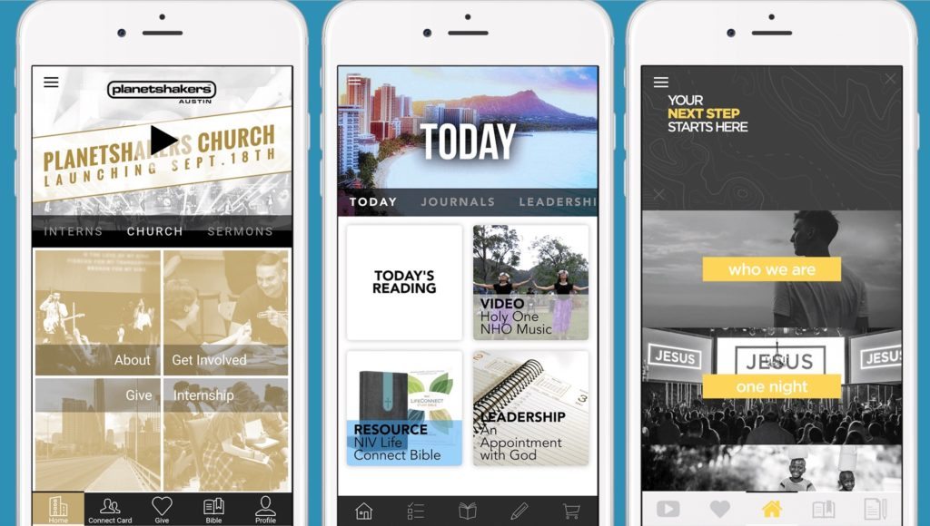 custom church apps examples 1024x580